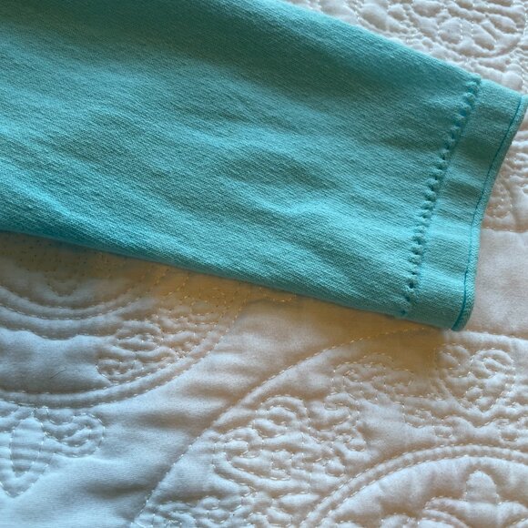 Chicos cardigan sweater button plus cami aqua blue size 0 and 1 *READ* med set - Picture 6 of 12